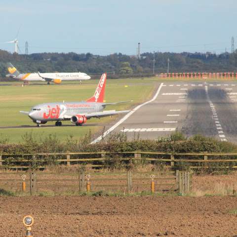 Newcastle Airport Planespotting Location photo